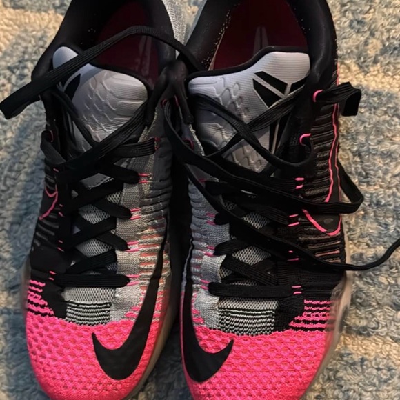 pink and black kobe shoes